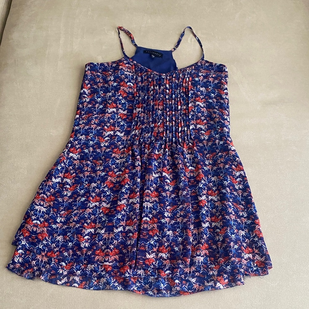 Sanctuary Floral Dress in Blue and Red